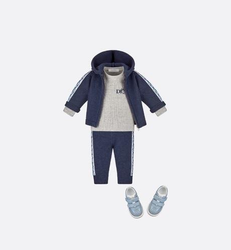 Track Pants • Navy Blue Wool, Silk and Cashmere Tricot Knit