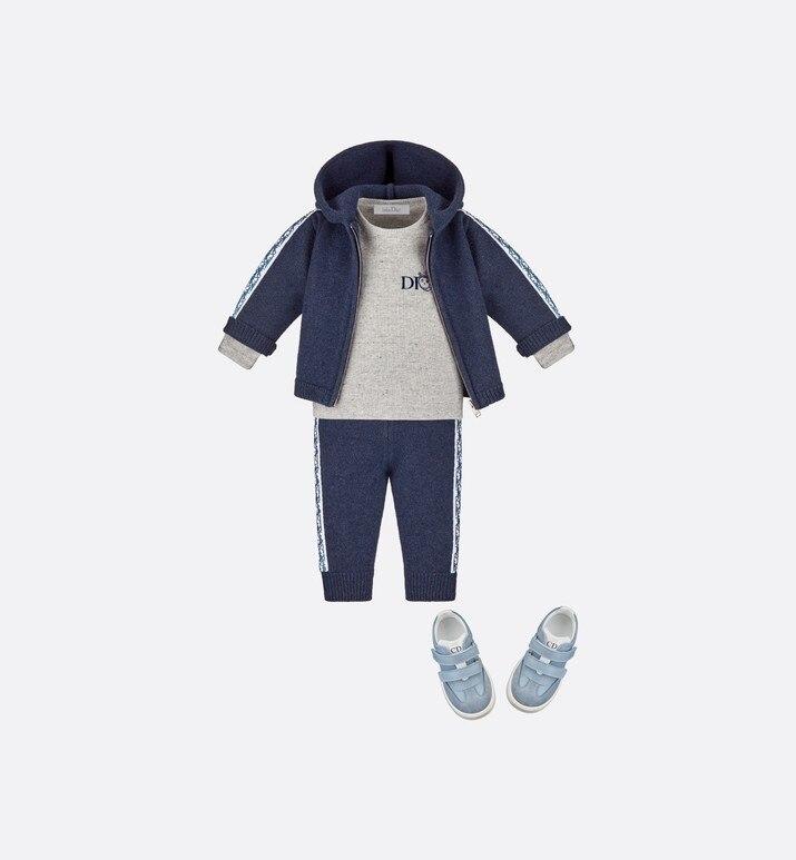 Track Pants • Navy Blue Wool, Silk and Cashmere Tricot Knit