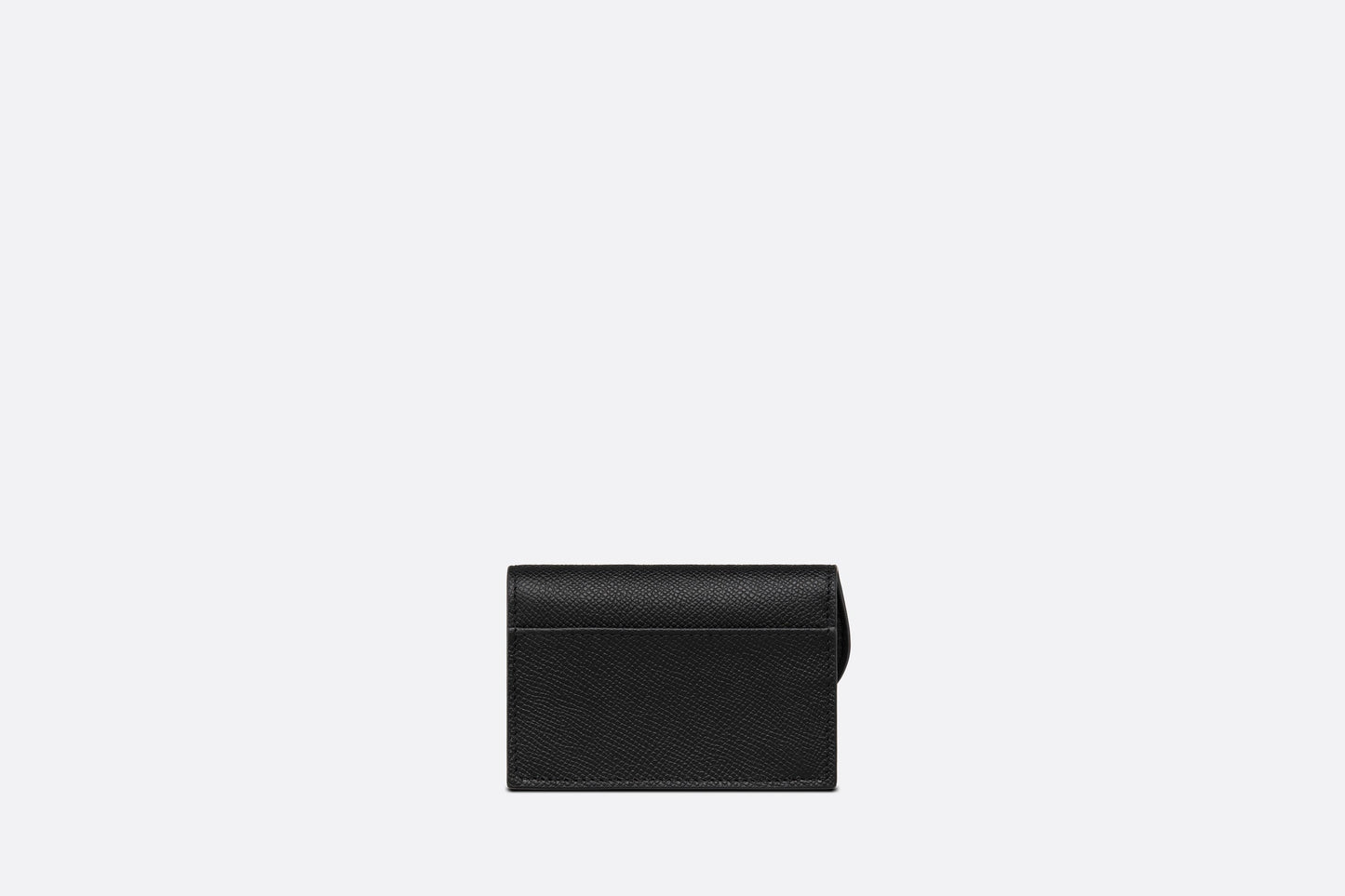 Saddle Flap Card Holder • Black Grained Calfskin
