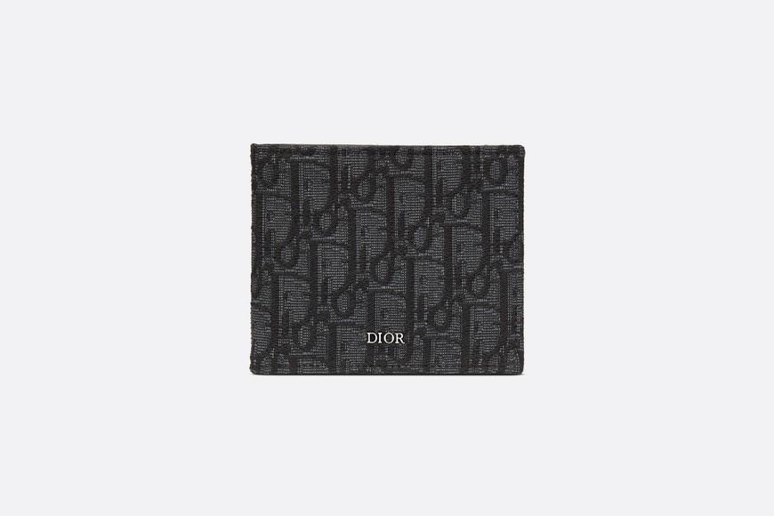 Wallet • Black Dior Oblique Jacquard