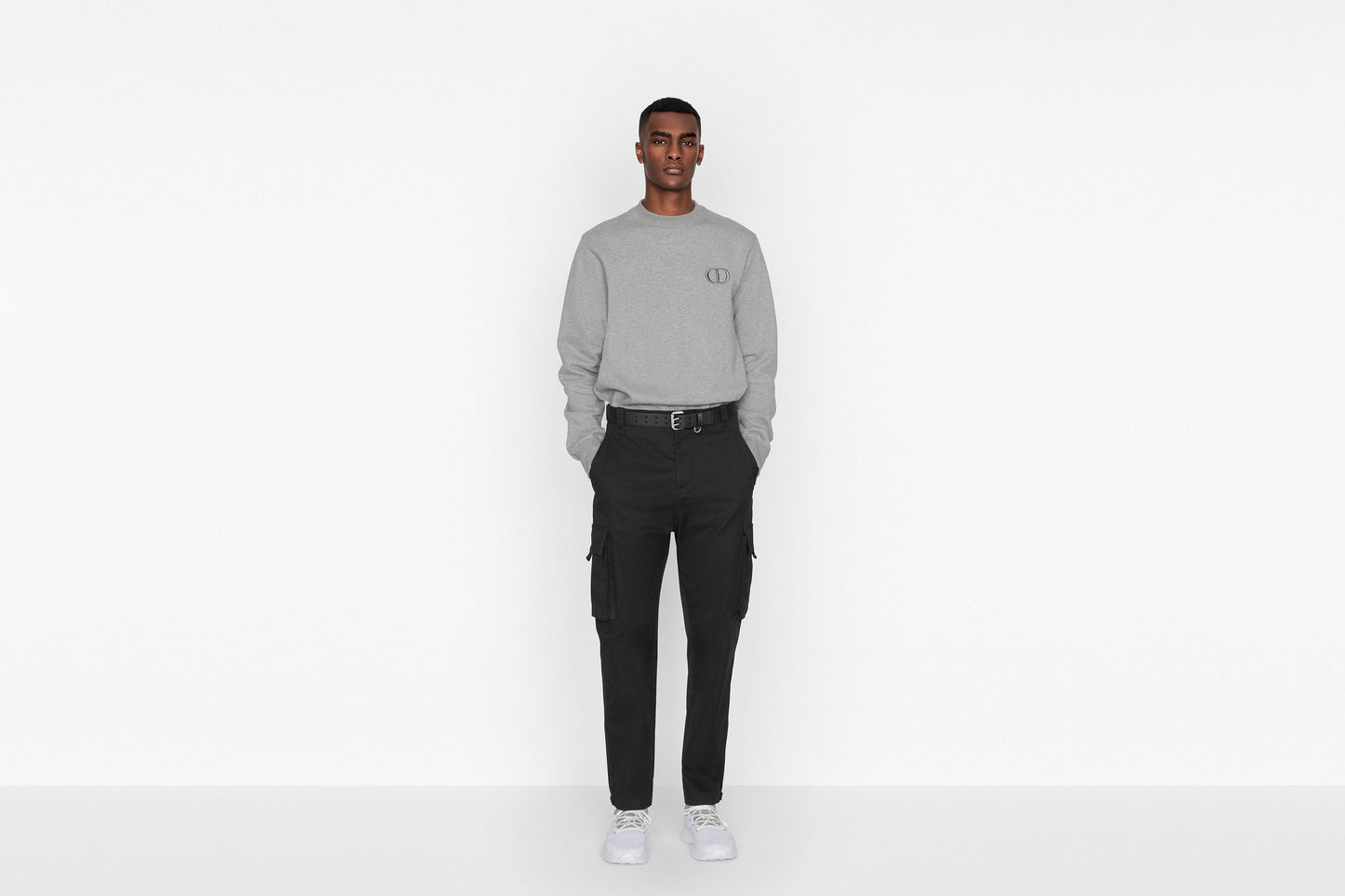 'CD Icon' Sweatshirt • Gray Cotton Fleece