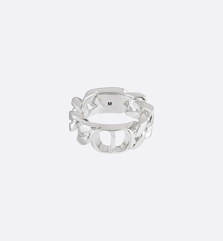CD Icon Chain Link Ring • Silver