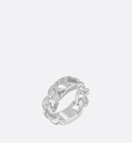 CD Icon Chain Link Ring • Silver