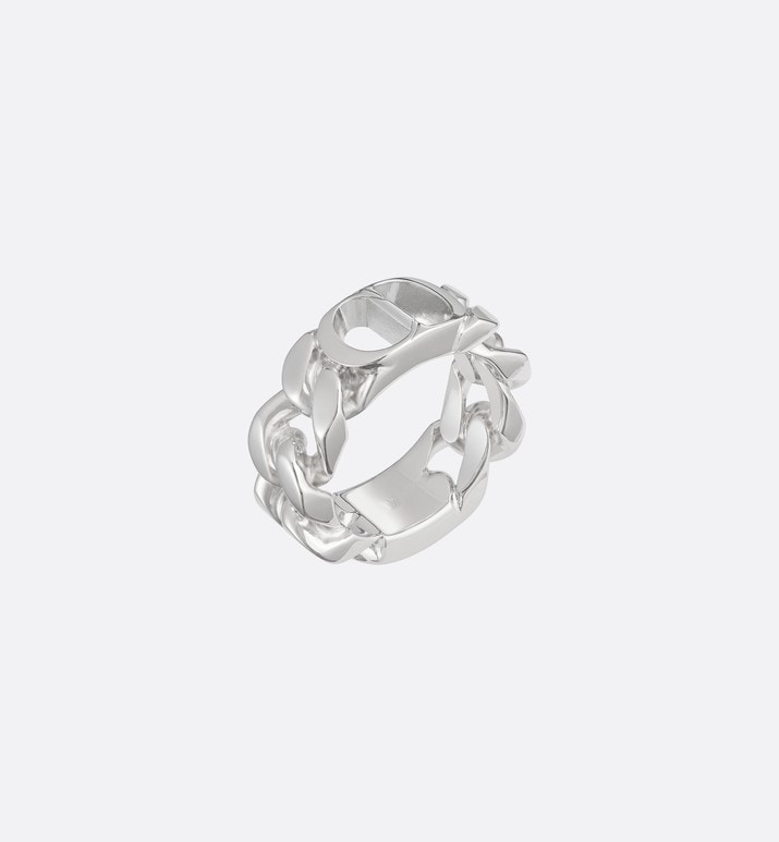 CD Icon Chain Link Ring • Silver