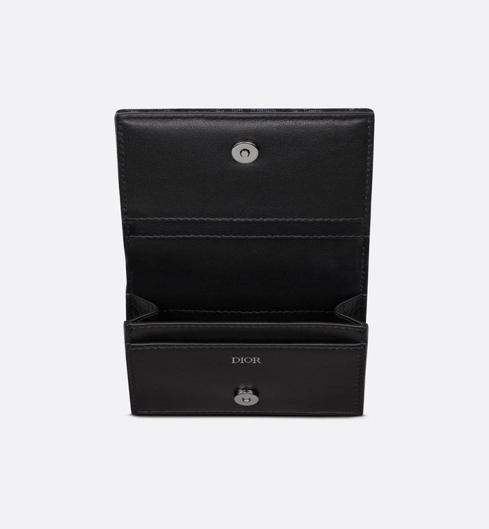 Business Card Holder • Black Dior Oblique Jacquard