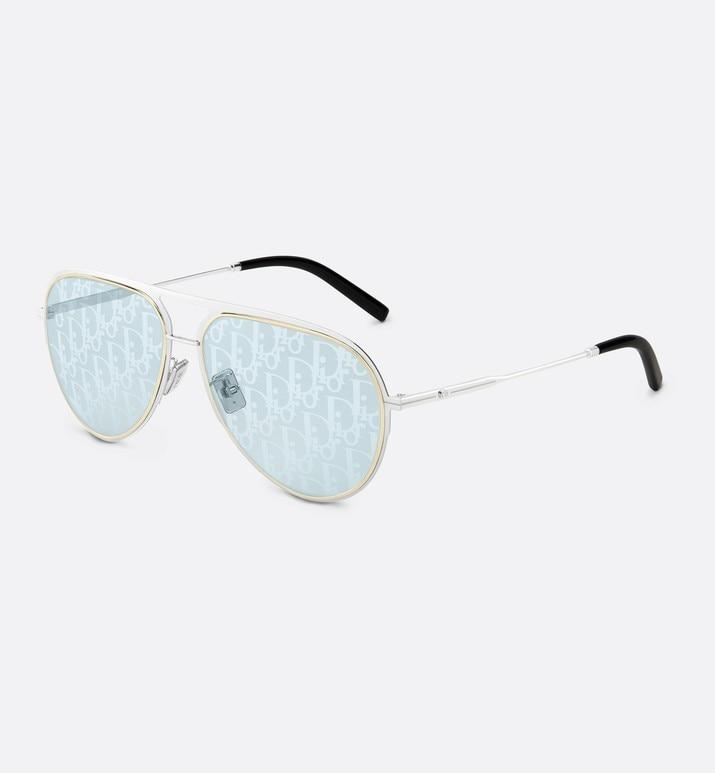 DiorEssential A2U • Blue Dior Oblique Variable-Tint Pilot Sunglasses