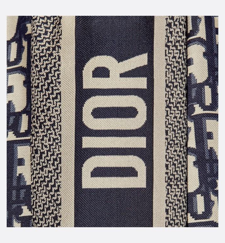 Shorts • Navy Blue and White Silk Twill with Dior Oblique Motif