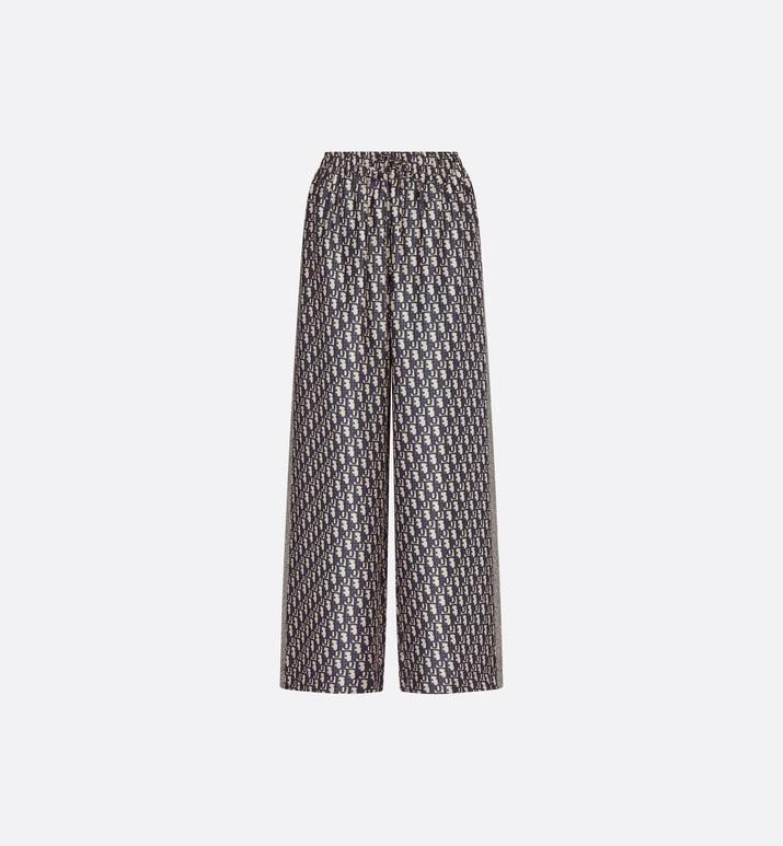 Dior Chez Moi Pants • Blue Dior Oblique Silk Twill