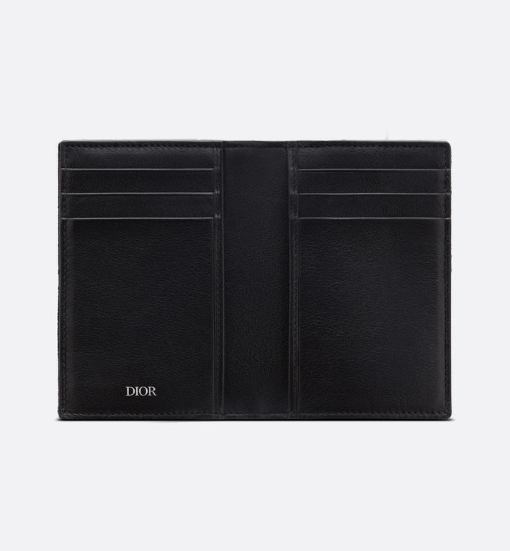Bi-Fold Card Holder • Black Dior Oblique Jacquard