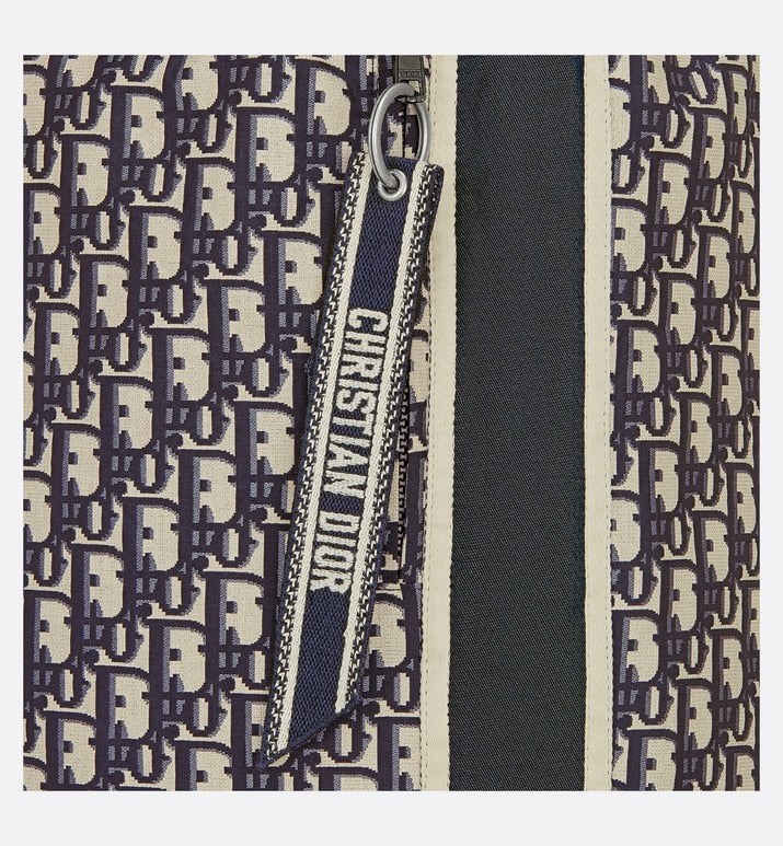 Shorts • Blue Technical Taffeta Jacquard with Dior Oblique Motif