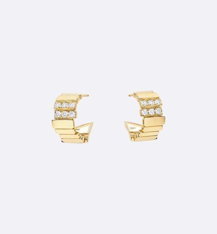 GEM DIOR Earrings • Yellow Gold and Diamonds