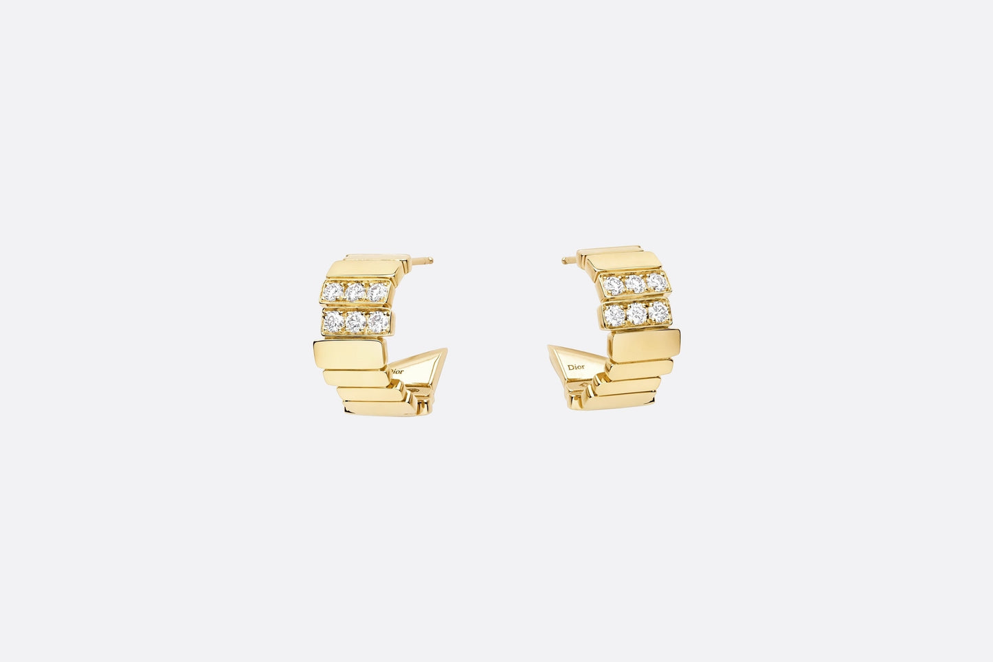 GEM DIOR Earrings • Yellow Gold and Diamonds