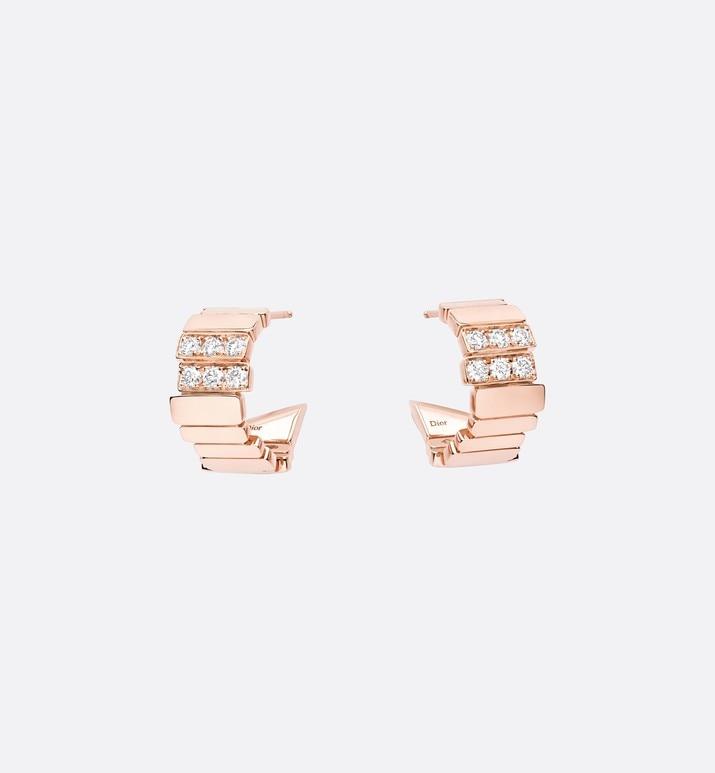 GEM DIOR Earrings • Rose Gold and Diamonds
