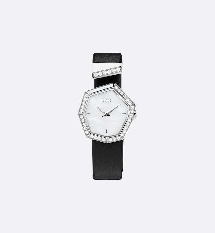 GEM DIOR 14.5 cm • Ø 27 mm (1”), Steel, Mother-of-Pearl and Diamonds