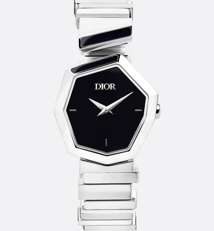 GEM DIOR 14.5 cm • Ø 27 mm (1”), Steel and Black Mother-of-Pearl
