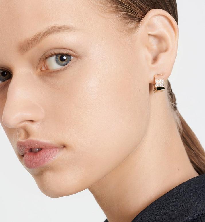 GEM DIOR Earrings • Rose Gold and Diamonds