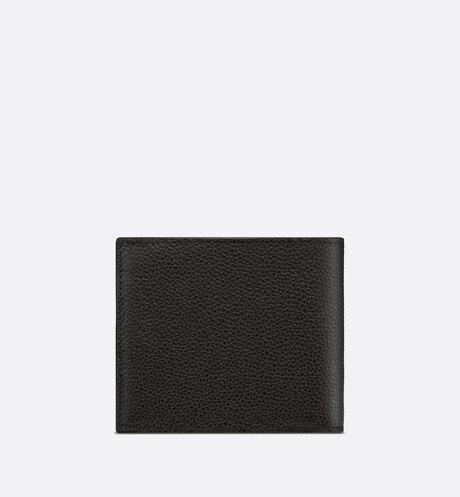 Wallet • Black Grained Calfskin with 'CD Icon' Signature