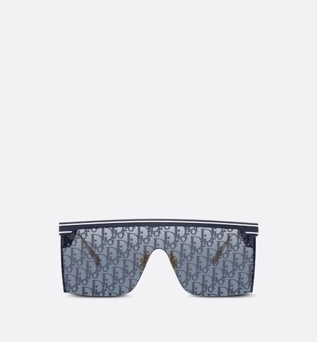DiorClub M1U • Blue Dior Oblique Mask Sunglasses