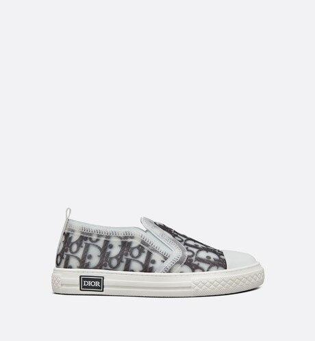B23 Slip-On Sneaker • Black and White Dior Oblique Canvas