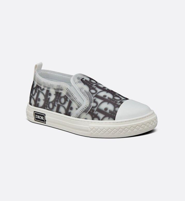 B23 Slip-On Sneaker • Black and White Dior Oblique Canvas