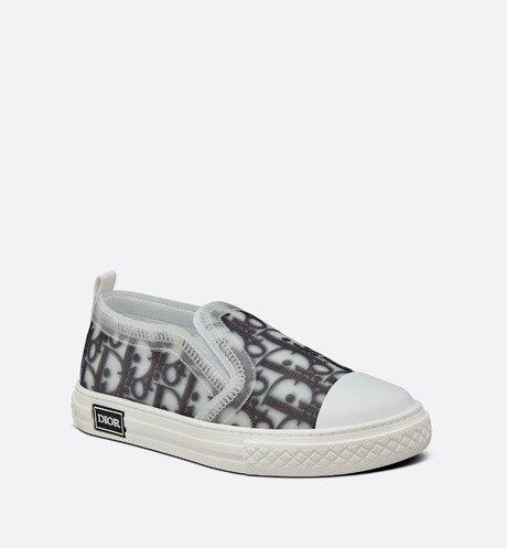 B23 Slip-On Sneaker • Black and White Dior Oblique Canvas