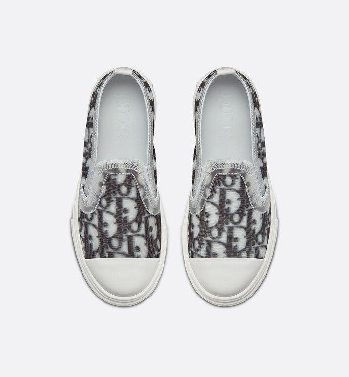 B23 Slip-On Sneaker • Black and White Dior Oblique Canvas