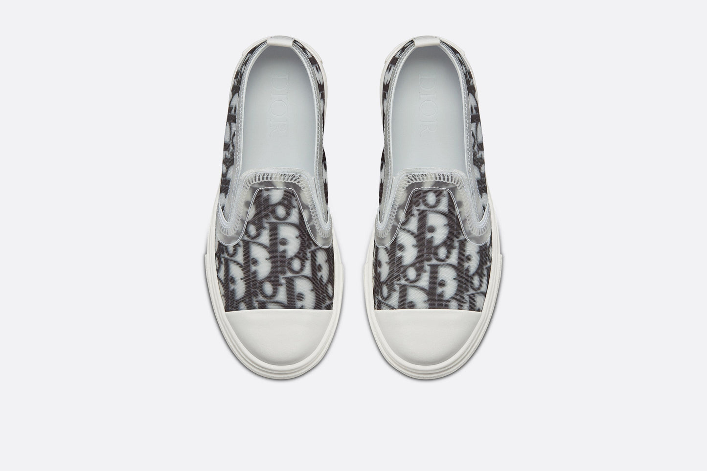 B23 Slip-On Sneaker • Black and White Dior Oblique Canvas