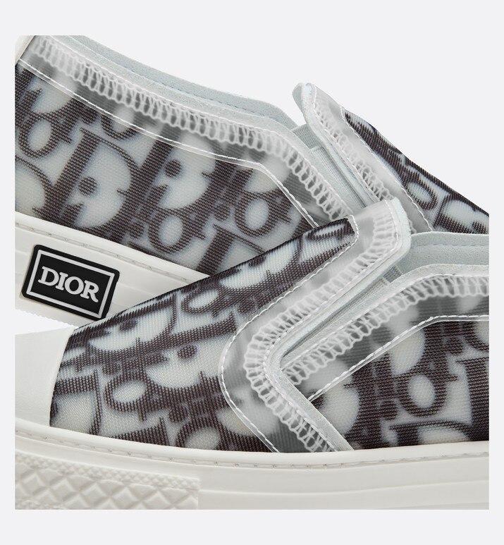 B23 Slip-On Sneaker • Black and White Dior Oblique Canvas