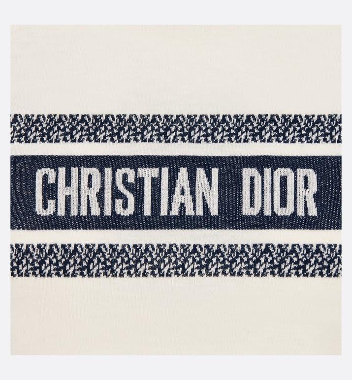 Dioriviera T-Shirt • White and Navy Blue Cotton Jersey