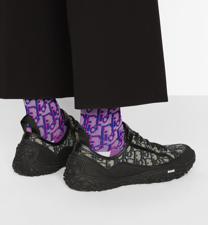 Diorizon Derby Shoe • Beige and Black Dior Oblique Jacquard and Black Rubber