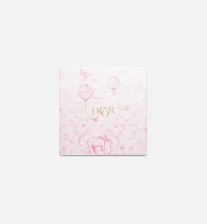 Toile de Jouy Newborn Gift Set • Pale Pink and White Muslin, Interlock and Cotton Velvet