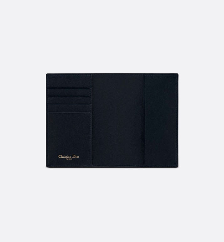 30 Montaigne Passport Holder • Blue Dior Oblique Jacquard