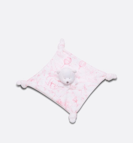 Toile de Jouy Newborn Gift Set • Pale Pink and White Muslin, Interlock and Cotton Velvet