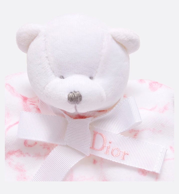 Toile de Jouy Newborn Gift Set • Pale Pink and White Muslin, Interlock and Cotton Velvet