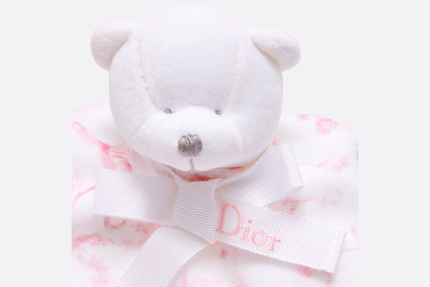 Toile de Jouy Newborn Gift Set • Pale Pink and White Muslin, Interlock and Cotton Velvet