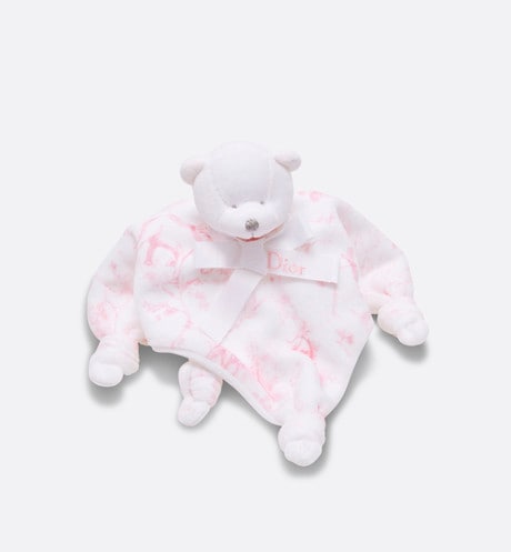 Toile de Jouy Newborn Gift Set • Pale Pink and White Muslin, Interlock and Cotton Velvet