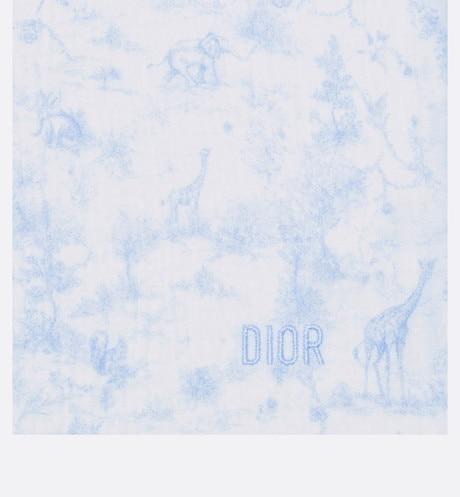 Toile de Jouy Newborn Gift Set • Sky Blue and White Muslin, Interlock and Cotton Velvet