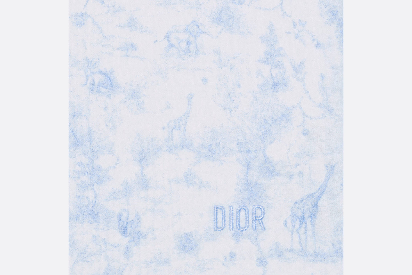 Toile de Jouy Newborn Gift Set • Sky Blue and White Muslin, Interlock and Cotton Velvet