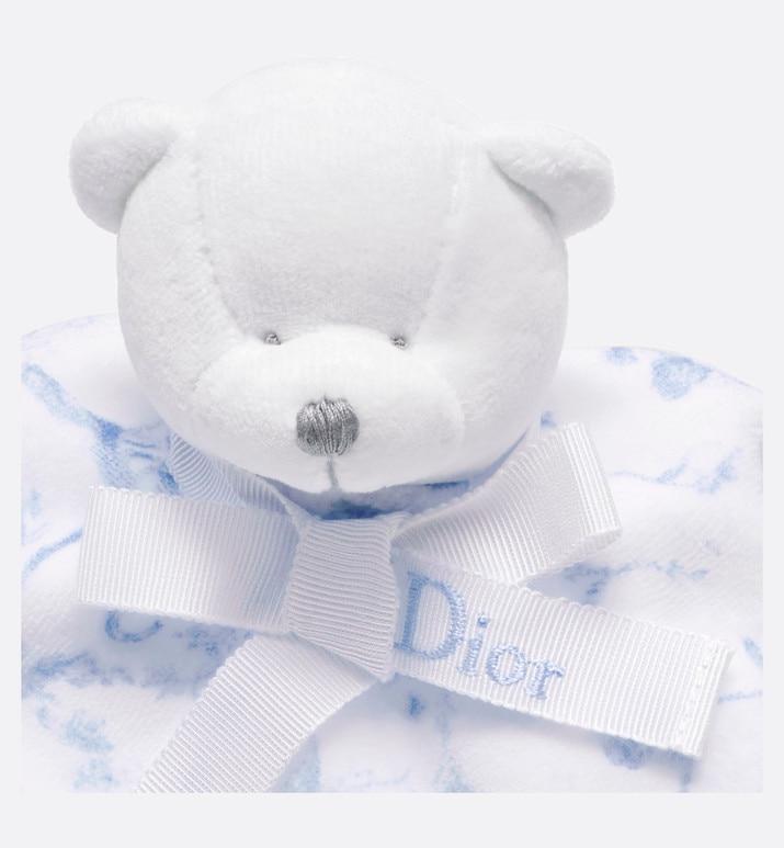 Toile de Jouy Newborn Gift Set • Sky Blue and White Muslin, Interlock and Cotton Velvet