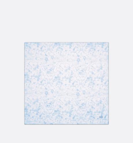 Toile de Jouy Newborn Gift Set • Sky Blue and White Muslin, Interlock and Cotton Velvet