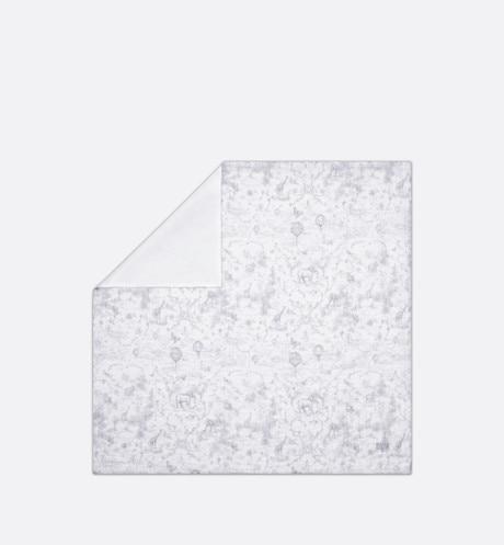 Toile de Jouy Newborn Gift Set • Gray and White Muslin, Interlock and Cotton Velvet