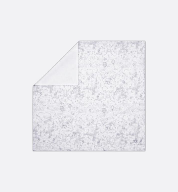 Toile de Jouy Newborn Gift Set • Gray and White Muslin, Interlock and Cotton Velvet