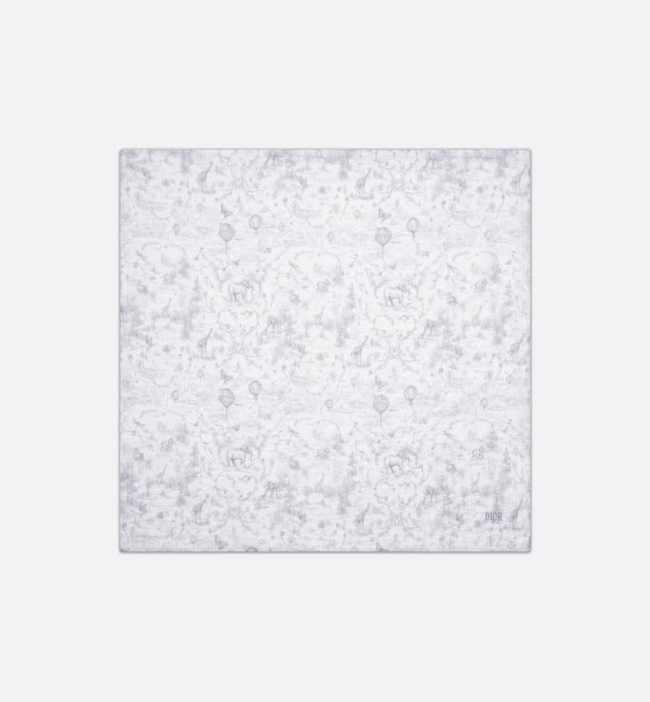 Toile de Jouy Newborn Gift Set • Gray and White Muslin, Interlock and Cotton Velvet