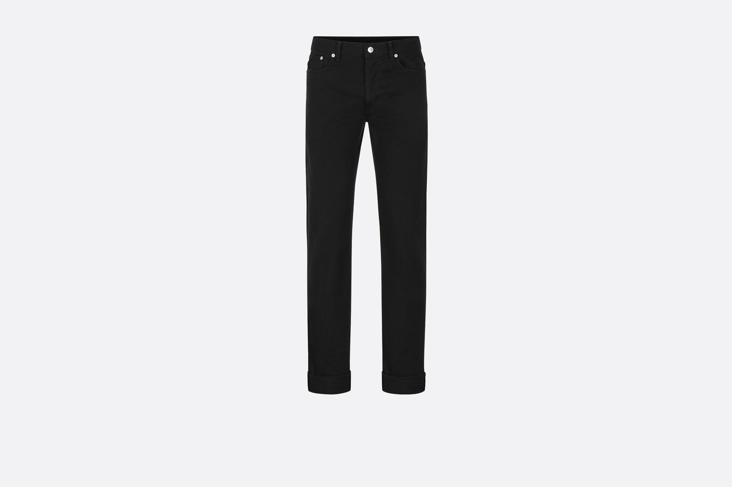 Long Slim-Fit Jeans • Black Cotton Denim