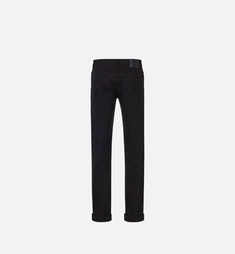 Long Slim-Fit Jeans • Black Cotton Denim