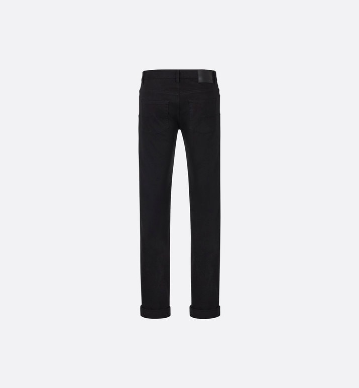 Long Slim-Fit Jeans • Black Cotton Denim