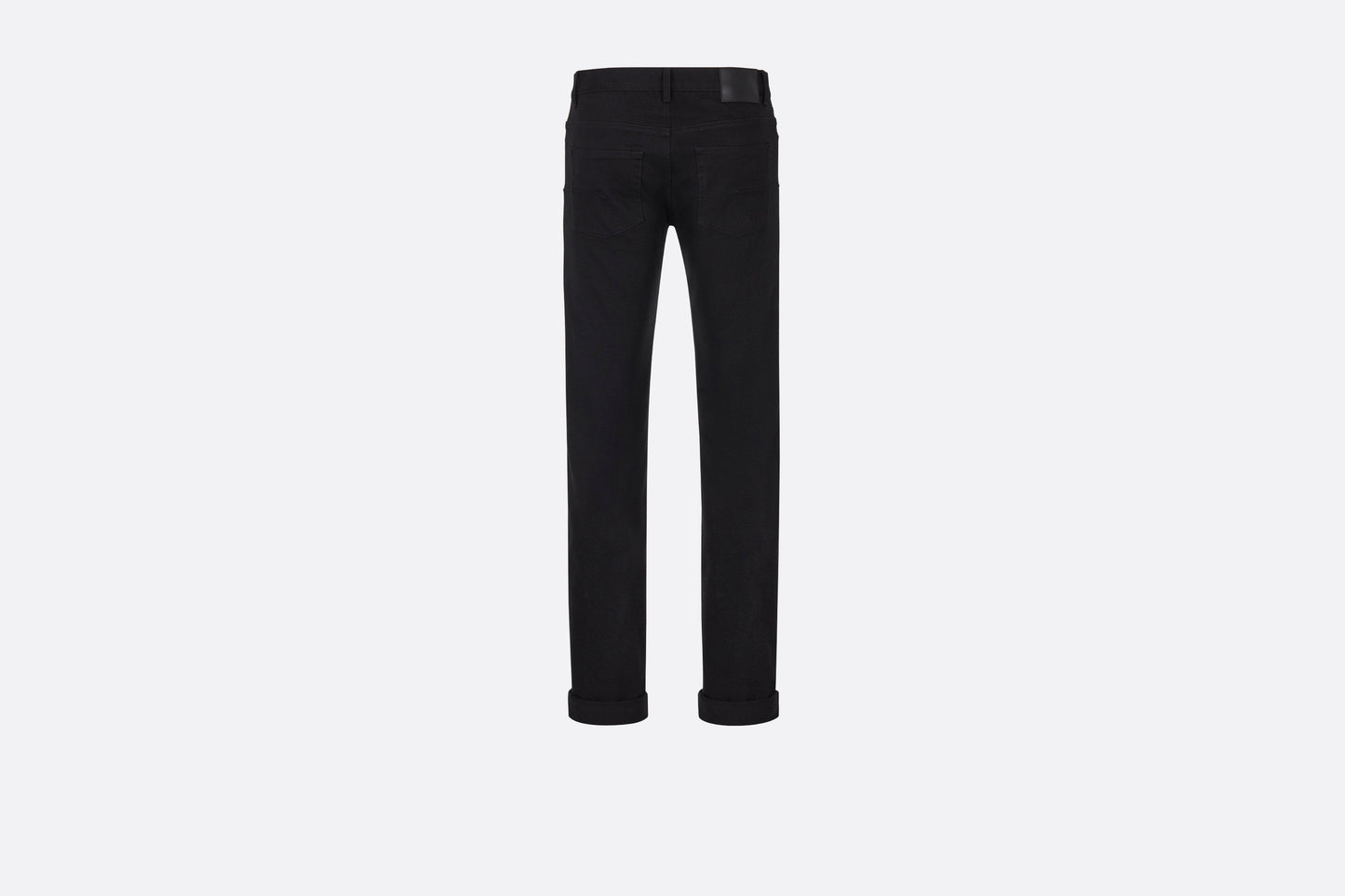 Long Slim-Fit Jeans • Black Cotton Denim