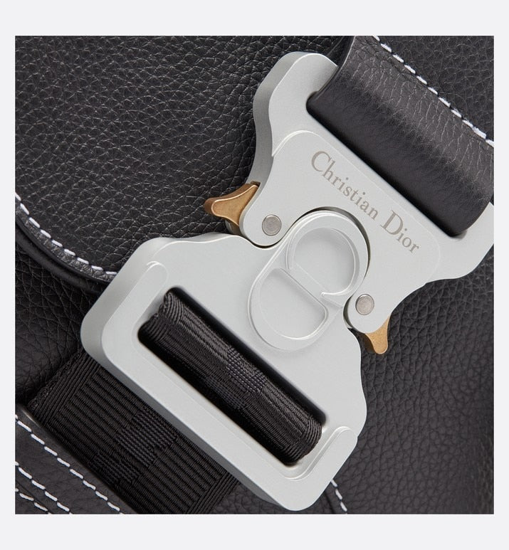 Saddle Bag • Black Grained Calfskin