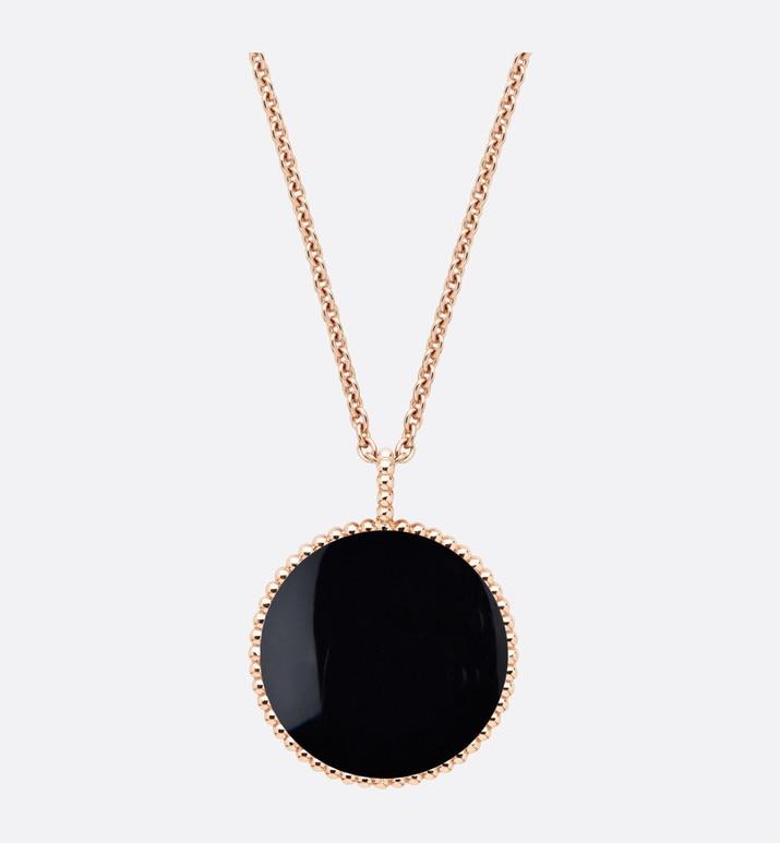 Large Rose Des Vents Medallion • Rose Gold, Diamond and Onyx