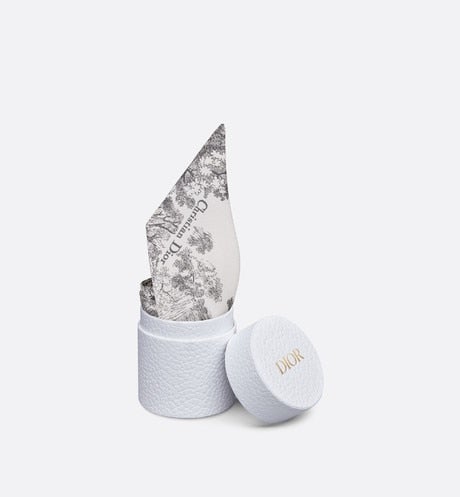 Toile de Jouy Sauvage Mitzah Scarf • Ivory and Gray Silk Twill